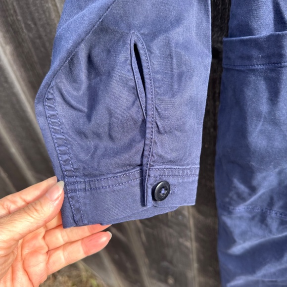 Alex Mill standard long sleeve jumpsuit, Blue Long sleeve utility size XL - Picture 3 of 6